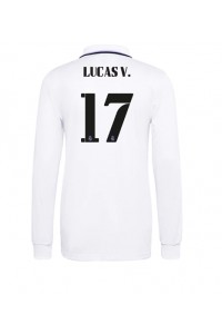 Real Madrid Lucas Vazquez #17 Fotballdrakt Hjemme Klær 2022-23 Lange ermer